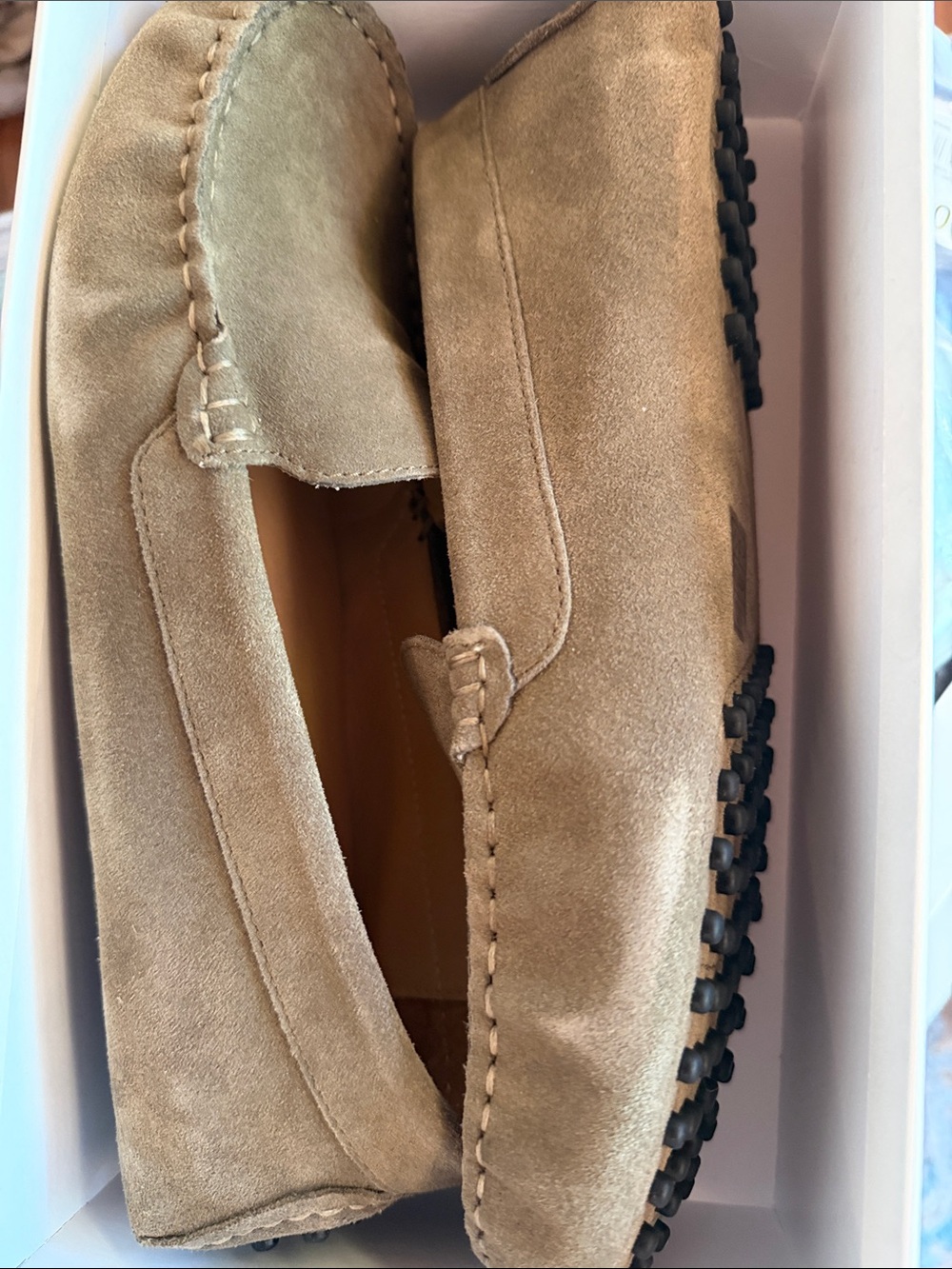 Quince 100% Suede Driver Loafers in Deep Brown 642 - Picture 8 of 8